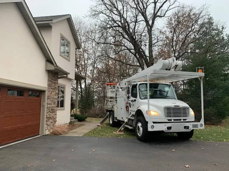 Arborist tree work by Wellner Arboriculture in Stanley, WI